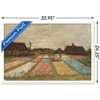 Trends International Flower Beds in Holland by Vincent van Gogh Framed Wall Poster Prints - 3 of 4