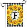 Briarwood Lane Sunflowers Monogram F Garden Flag 18" x 12.5" - image 2 of 4