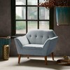 VYNXARIA Mid Century Modern lounge chair with arm support£¬Light Blue - 2 of 4