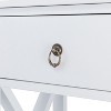 Karl Home 1-Drawer White MDF (Medium-Density Fiberboard) 15.75in. W Nightstands - 4 of 4