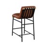 Meridian Furniture,Burke Cognac Vegan Leather Counter Stool - 3 of 4