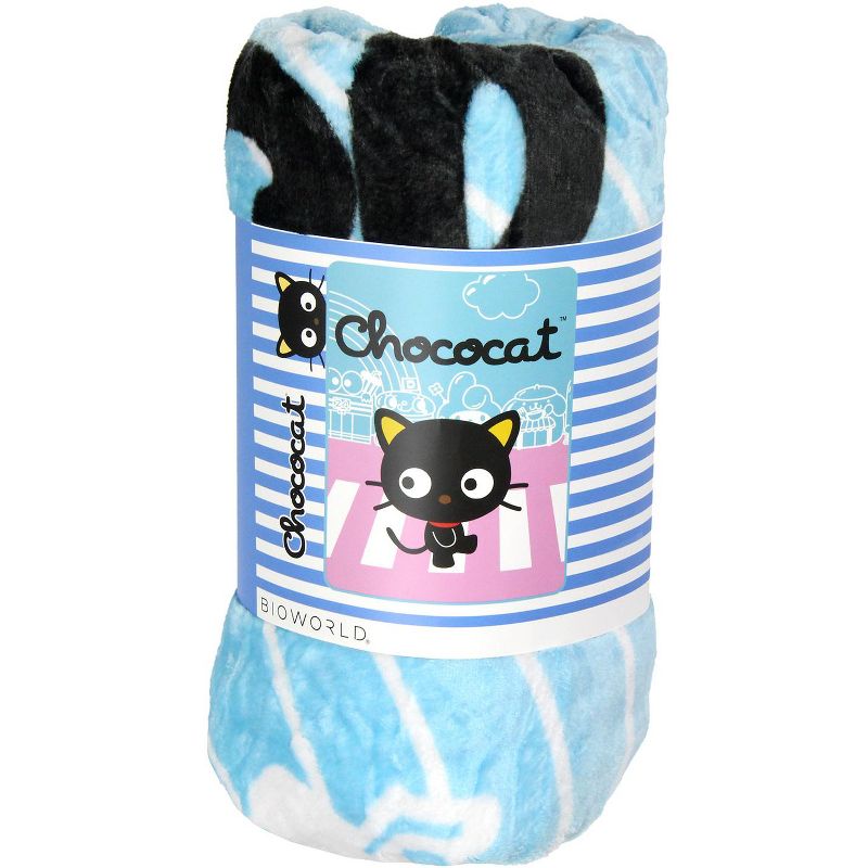 Sanrio Hello Kitty And Friends Chococat Character Soft Fleece Plush Throw Blanket Multicoloured, 2 of 5
