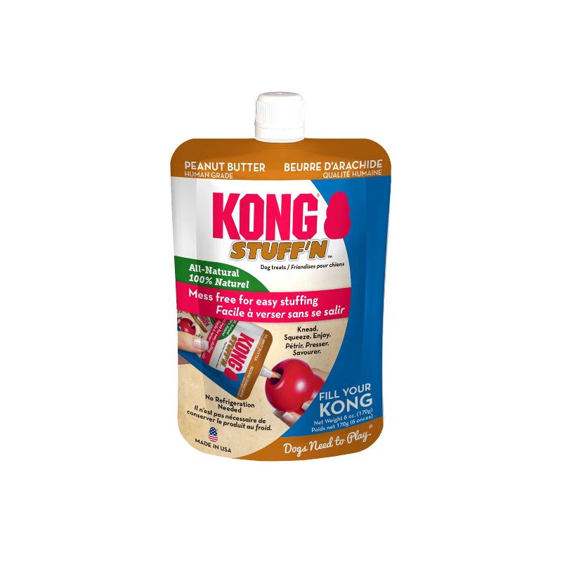 KONG Stuff&#39;n All-Natural Peanut Butter for Dogs - 6oz, 1 of 5
