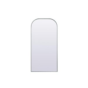 Elegant Lighting Metal Frame Arch Full Length Mirror 32x66 Inch in Silver - 1 of 4