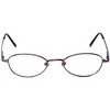 Flex Collection by Vivid FL-76 Designer Blue Light FIlter Reading Glasses in Purple 46mm +2.50 | Ladies | Oval Shape | Small Fit - 2 of 4