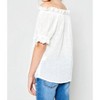 Girl Eyelet Off-Shoulder Ruffle Trim Top - Hayden LA - 2 of 3