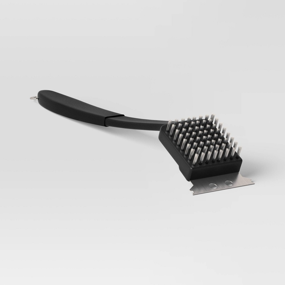 18" Grill Brush with Integrated Metal Scraper and Bristles - Room Essentials