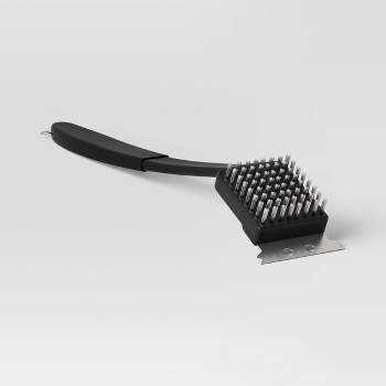 18" Grill Brush with Integrated Metal Scraper and Bristles - Room Essentials™