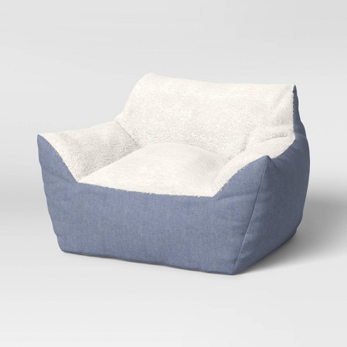 Chambray Bean Bag Chair - Pillowfort™ - image 1 of 4
