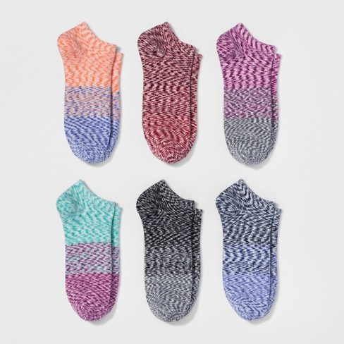 Women's Spacedye 6pk Low Cut Socks - Xhilaration™ 4-10 : Target