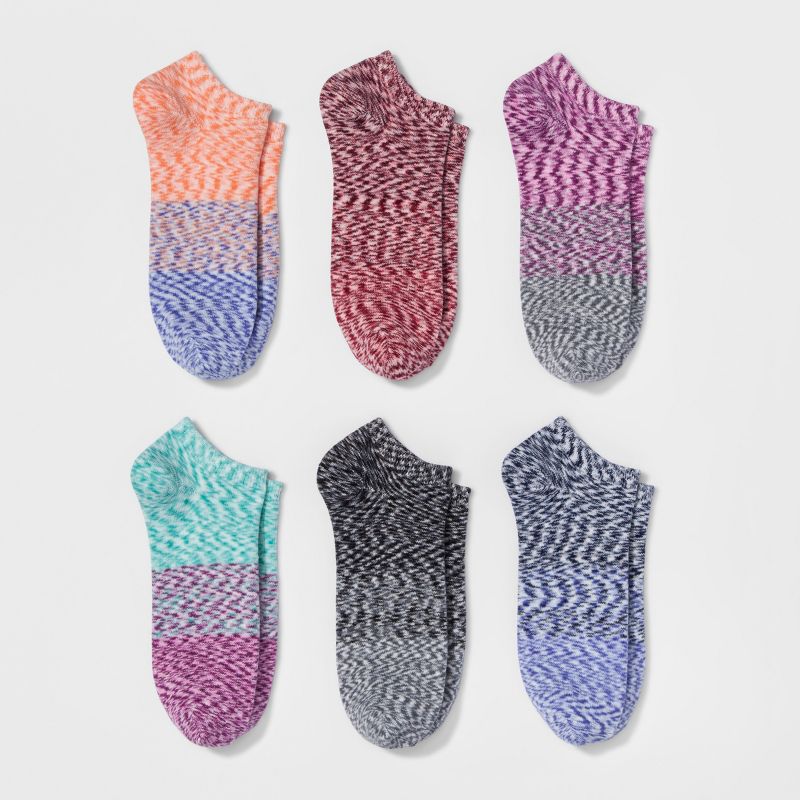 Women&#39;s Spacedye 6pk Low Cut Socks - Xhilaration&#8482; 4-10, 1 of 6
