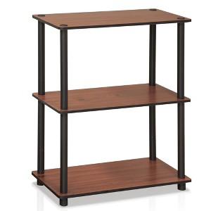 Furinno 3-Tier Industrial Bookcase Compact Bookshlef Multipurpose Open Storage Shelf Display Rack - 1 of 4