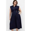 Women's Plus Size Utility Midi Dress - navy | CITY CHIC - 2 of 4