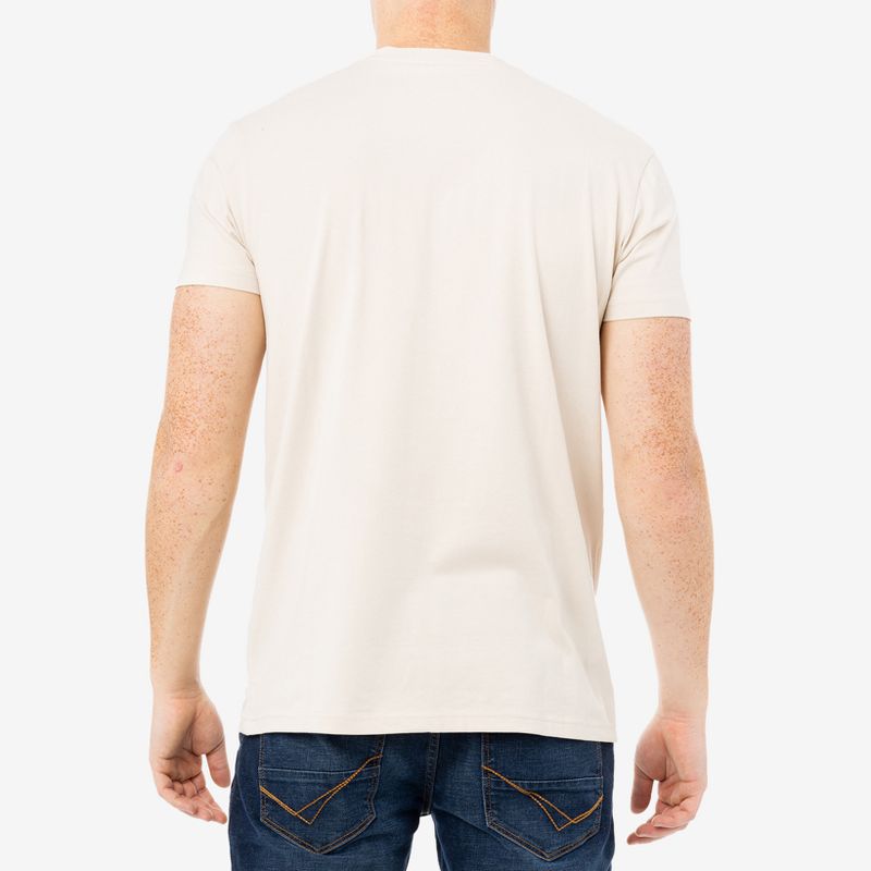X RAY Men's Basic Henley Neck Short Sleeve T-Shirt, 2 of 4