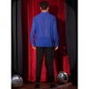 Lars Amadeus Men's Solid Button Front Long Sleeve Collared Party See Through Sheer Shirt - 3 of 4