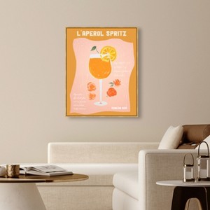 Art Remedy Aperol Spritz Retro Summer Drinks Art Prints Framed - 1 of 4