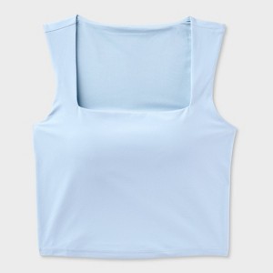 Women's Everyday Soft Feminine Square Neck Tank Top - All In Motion™ - 1 of 2