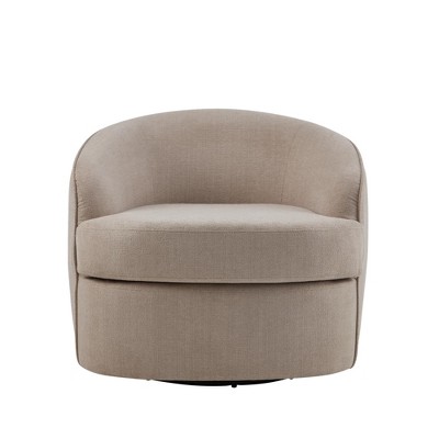 32.28'' Performance Fabric 360° Swivel Chair with High-Density Foam Cushion and Modern Design for Living Room