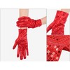 INSPIRE CHIC Women's Sequin Wrist Full Finger Sparkly Sleeves Gloves for Party Banquet Costume Prom Dress 1 Pair - 3 of 4