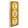 Stupell Industries Retro Style Eat Circle Letters Sign Floating Frame Canvas Art, Gold, 15" x 31" - 2 of 4