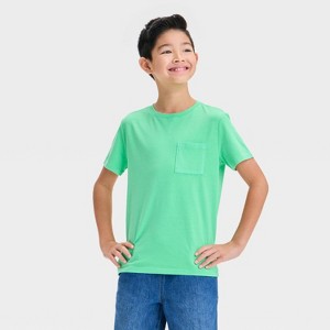 Boys' Short Sleeve Washed Pocket T-Shirt - Cat & Jack™ - 1 of 3