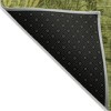 Olive Green And Fern Green Floral Washable Indoor Outdoor Area Rug - 4 of 4