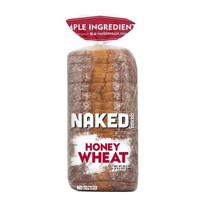 Naked Bread Honey Wheat Sandwich Bread - 22.5oz, 1 of 7