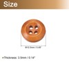 Unique Bargains Wooded Sewing DIY Craft Clothing Sewing Round Buttons 50 Pcs - 2 of 4
