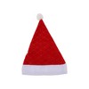 Unique Bargains Christmas Hat Fish Scale Checkered Polyester Red 11.42"x15.75" 1 Pc - 4 of 4
