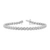 GILDED 1 ct t.w. Natural Diamond Bangle Bracelet in Sterling Silver - 4 of 4