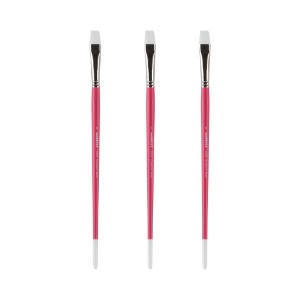 Creative Mark Pro White Soft Filament Acrylic Paint Brushes - Bright  Sets of 2 - Versatile Synthetic Brushes for Acrylic Painting , Gouache, Oils & - 1 of 4