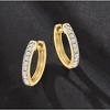 Ross-Simons 0.25 ct. t.w. Diamond Huggie Hoop Earrings in 14kt Yellow Gold - 3 of 4