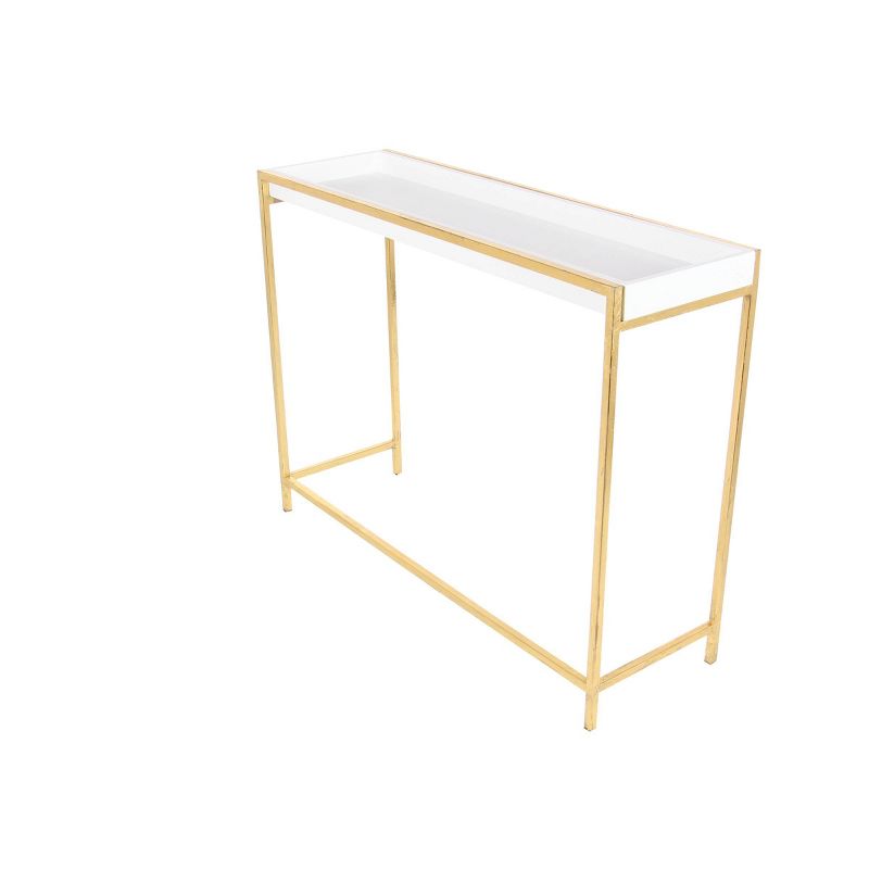 Set of 2 Contemporary Console Tables White - Olivia &#38; May, 4 of 8