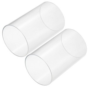 Unique Bargains Lamp Lantern Water Cooling System Acrylic Round Pipes Clear 2 Pcs 6" - 1 of 4