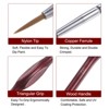 Unique Bargains Detail Nylon Hair Miniature Painting Brush 5 Pcs - 4 of 4