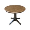 Madeline Round Top Pedestal Table Hickory Brown - International Concepts - 3 of 4