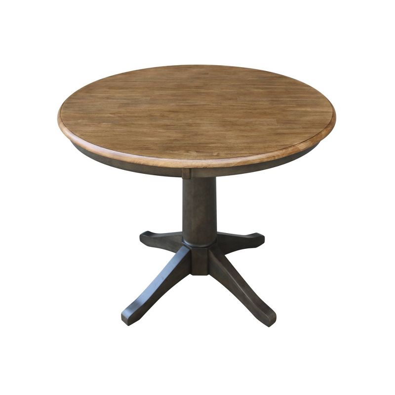 Madeline Round Top Pedestal Table Hickory Brown - International Concepts, 4 of 8