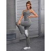 INSPIRE CHIC 3 Pcs Women's Hollow Back One Piece Long Workout Fitness Full Body Shapers - 2 of 4