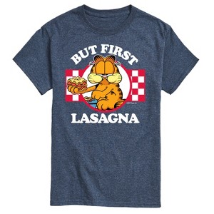 Men's - Garfield - But First, Lasagna Short Sleeve Graphic T-Shirt - 1 of 4