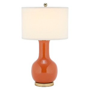 Ceramic Paris Lamp - Safavieh , Orange/White