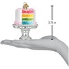 Old World Christmas Blown Glass Ornament for Christmas Tree, Cake On Stand - 4 of 4
