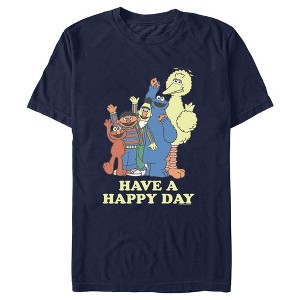 Men's Sesame Street Have a Happy Day T-Shirt - 1 of 4