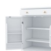 Okak Sideboard Buffet Cabinet, Accent Cabinet with 4 Doors and 4 Shelves, Storage Cabinet for Living Room, Entryway, Hallway, Office, White - 4 of 4