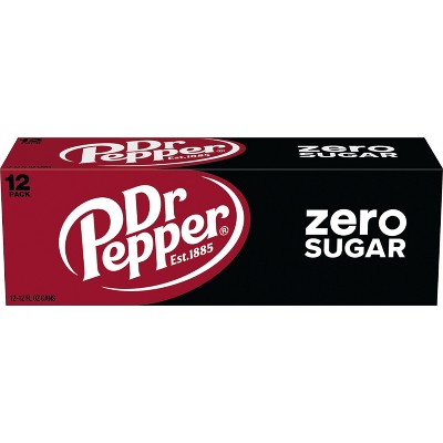 Dr Pepper Zero Sugar Soda - 12pk/12 fl oz Cans_5