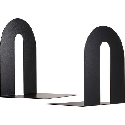 Officemate Heavy Duty Bookends Heavy Duty 8"x8"x10" Black 93142