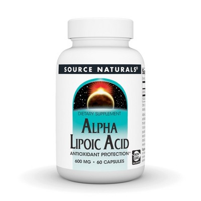Alpha Lipoic Acid 600 mg by Source Naturals, Inc.  -  60 Capsule