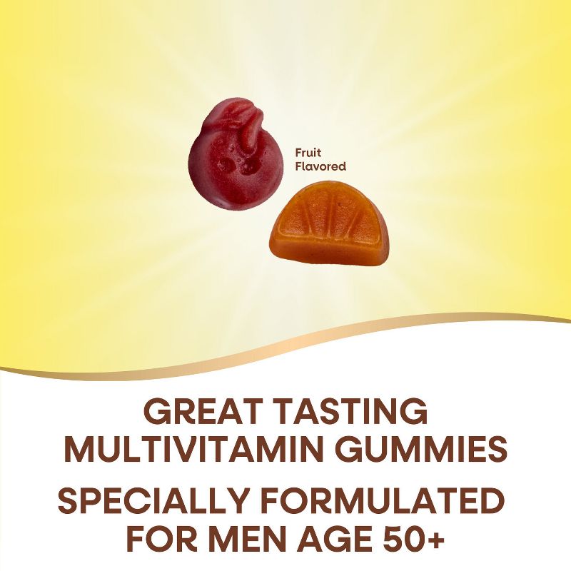 Nature&#39;s Way Alive! Men&#39;s 50+ Gummy Multivitamins - Fruit Flavored - 60ct, 5 of 11