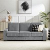 RISOKEYS 83.86“ Fabric Sofa - Modern Compressed Couch, 3-Seater Sofa, Furniture for Living Room, Bedroom, Office - 2 of 4