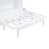 CAVINAS Full Size Murphy Bed Modern Foldable Wooden Bed Frame with 2 Movable Shelves and Ports for Bedroom - 3 of 4