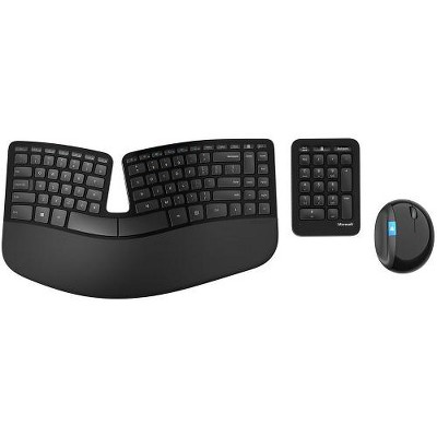 Microsoft Sculpt Ergonomic Desktop Keyboard And Mouse - Wireless - BlueTrack Enabled - 7 Button Mouse - 4-Direction Scroll Wheel - 104-key Design
